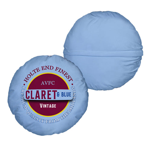 Holte Enders Claret and Blue - Football Legends - Circle Cushion 14"