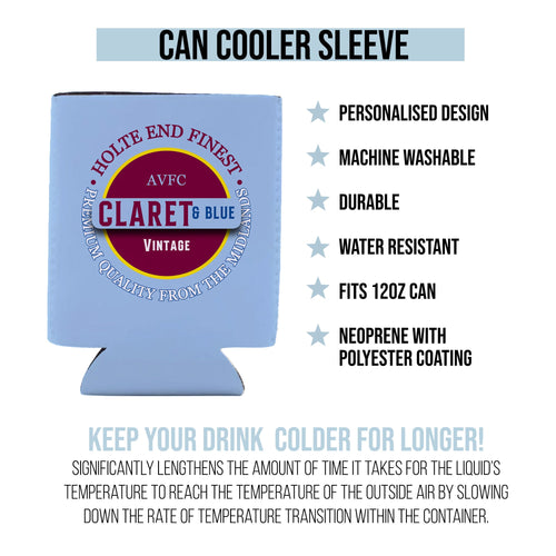 Holte Enders Claret and Blue - Football Legends - Can Cooler