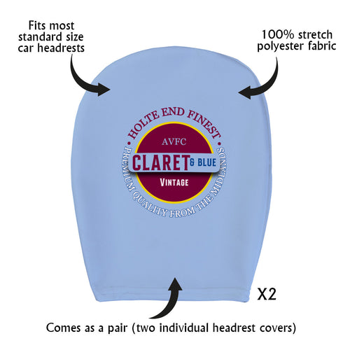 Holte Enders Claret and Blue - Football Legends - Headrest Cover