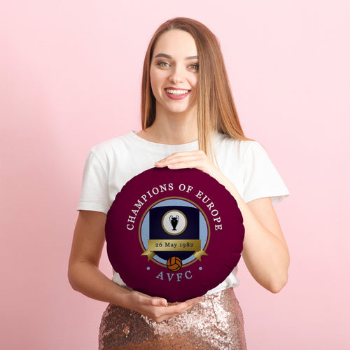 Holte Enders Euro Champions - Football Legends - Circle Cushion 14"