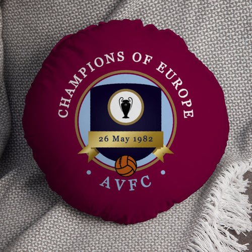 Holte Enders Euro Champions - Football Legends - Circle Cushion 14"