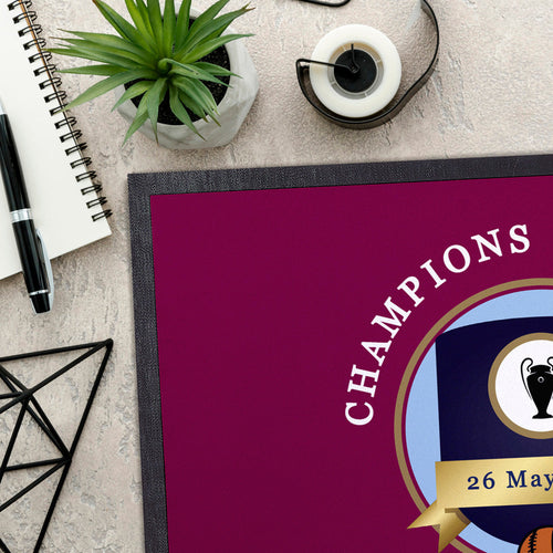 Holte Enders Euro Champions  - Football Legends - Door Mat -60cm X 40cm