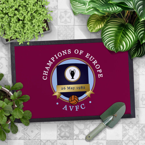Holte Enders Euro Champions  - Football Legends - Door Mat -60cm X 40cm