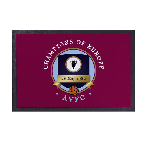 Holte Enders Euro Champions  - Football Legends - Door Mat -60cm X 40cm