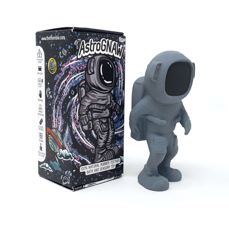 AstroGNAW® Astronaut – Natural Rubber Space Teether Toy