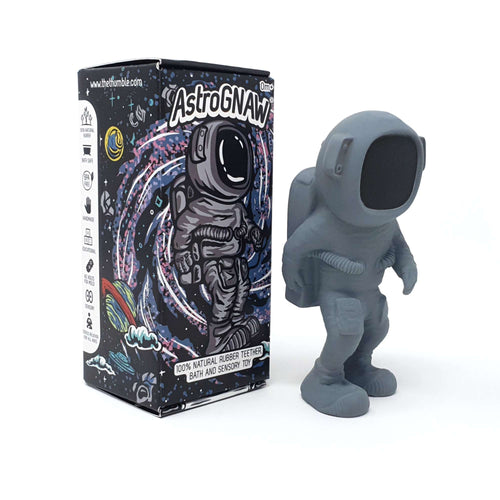 AstroGNAW® Astronaut – Natural Rubber Space Teether Toy