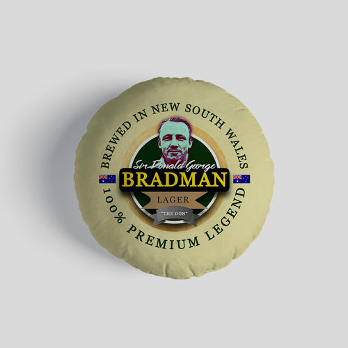 Australia Bradman  - Legend Collection - Circle Cushion 14"