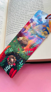 Autumn Hedgehog Holographic Bookmark – Handmade in the UK