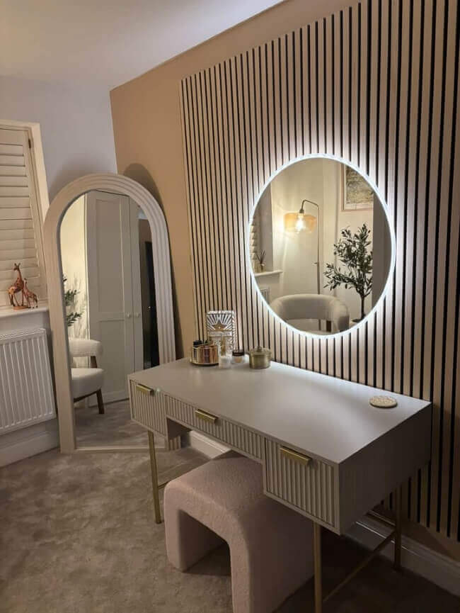Ava Round Wall Mounted Mirror 80cm