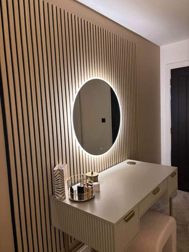 Ava Round Wall Mounted Mirror 80cm