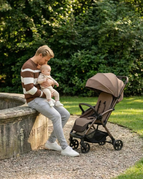 Venture Avio Compact Travel Baby Stroller - Truffle