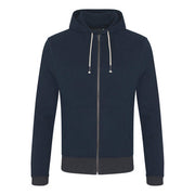 Contrast Zipped Recycled Hoodie