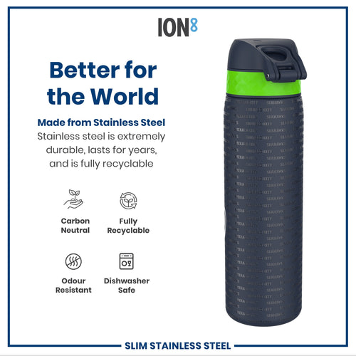 Leak Proof NFL Water Bottle, Stainless Steel, Seattle Seahawks, 600ml (20oz)