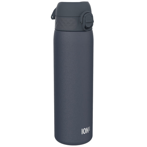 Leak Proof Slim Water Bottle, Stainless Steel, Ash Navy, 600ml (20oz)