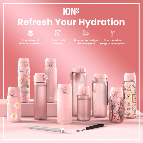 Leak Proof Slim Water Bottle, Recyclon, Butterfly, 500ml (18oz)