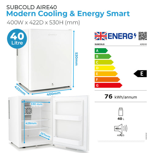 Subcold Aire40 LED Mini Fridge