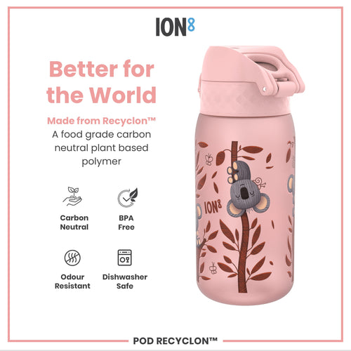 Leak Proof Kids Water Bottle, Recyclon, Koalas, 350ml (12oz)