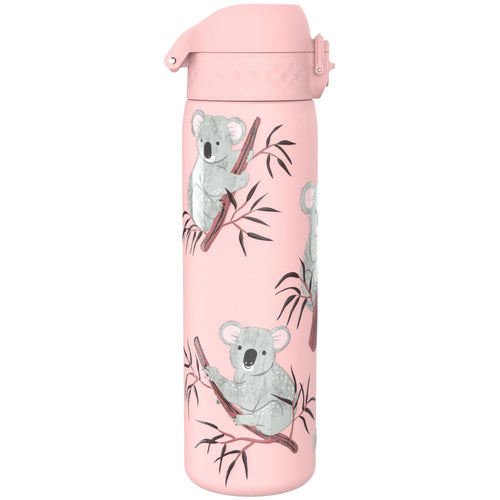 Leak Proof Slim Water Bottle, Stainless Steel, Koalas, 600ml (20oz)