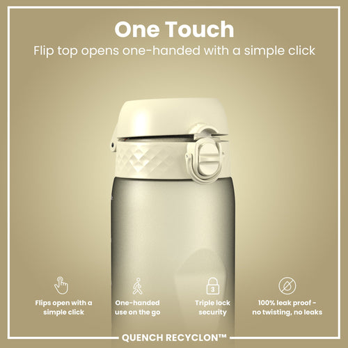 Leak Proof 1 litre Water Bottle, Recyclon, Creamy White, 1L