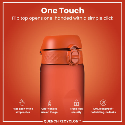 Leak Proof 1 litre Water Bottle, Recyclon, Hearty Orange, 1L
