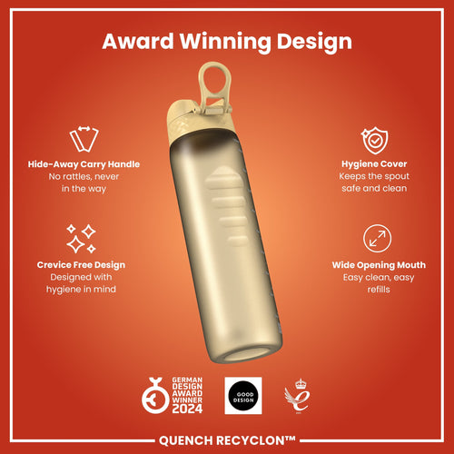 Leak Proof 1 litre Water Bottle, Recyclon, Desert, 1L