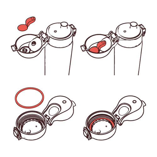 ION8 Leak Proof Water Bottle Accessory, Replacement Seals New Style
