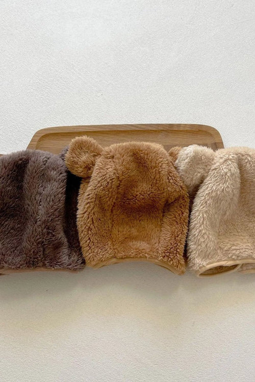The Fur Bear Knitted Hooded Pramsuit