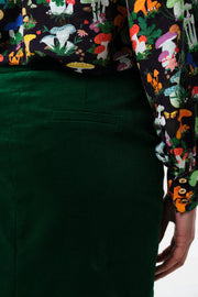 Balthazar Babycord Midi Pencil Skirt - Green