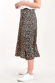 Barney Meadow Print Midi Skirt