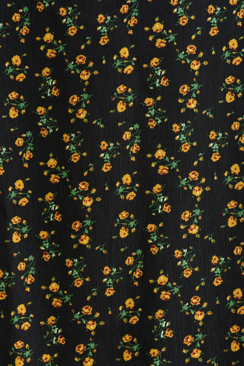 Barney Floral 13 Printed Midi Skirt