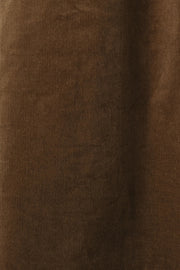 Balthazar Babycord Midi Pencil Skirt - Mole