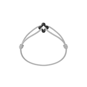 Mini Black Clover Cord Bracelet