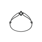 Mini Black Clover Cord Bracelet