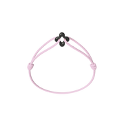 Mini Black Clover Cord Bracelet