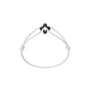 Mini Black Clover Cord Bracelet