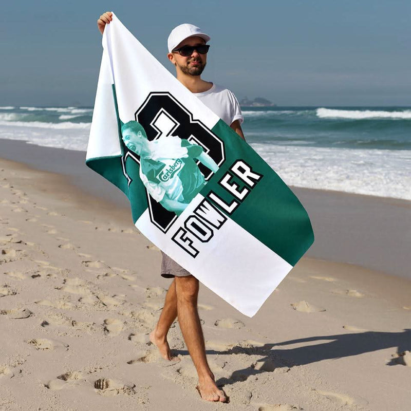 Liverpool Fowler 23 - Football Legends - Beach Towel - 150cm x 75cm