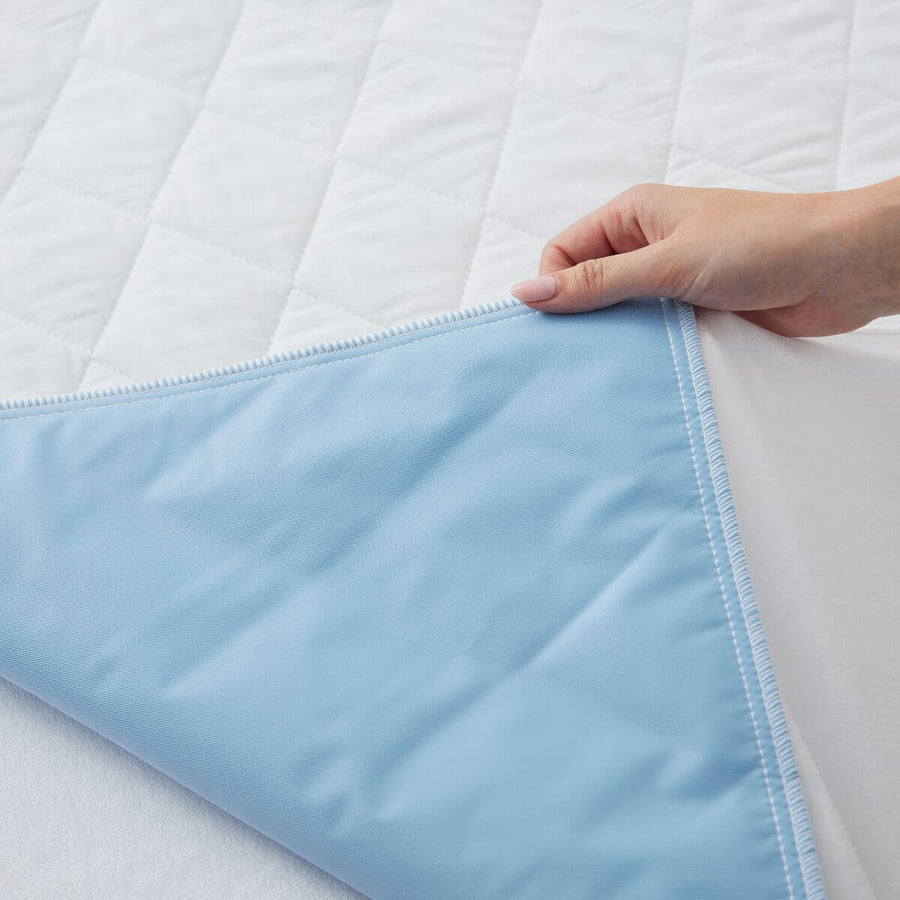 Invizi Waterproof Absorbent Bed Protector with Tucks - Twin-Pack