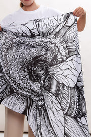 Louche Bee-Utiful Bee Printed Scarf