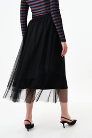 Bertin Tulle Midi Skirt