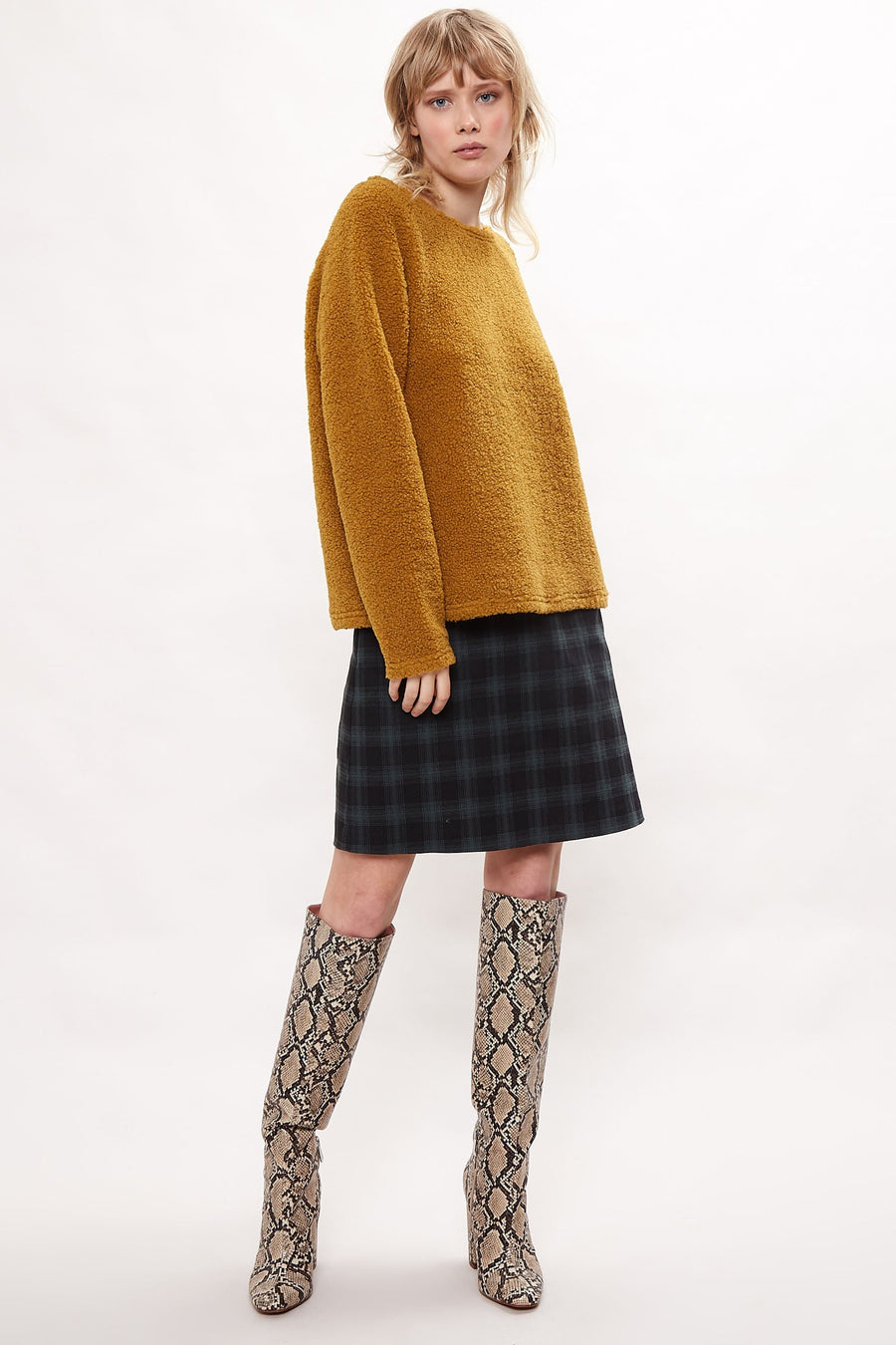 Louche Blanka Borg Sweatshirt Mustard
