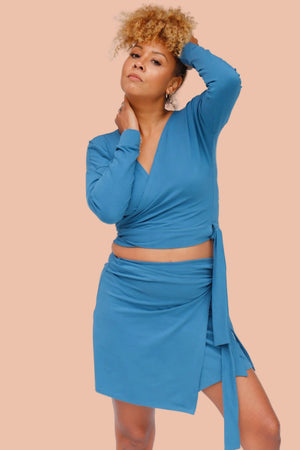 BORAGO Organic Cotton Wrap Top