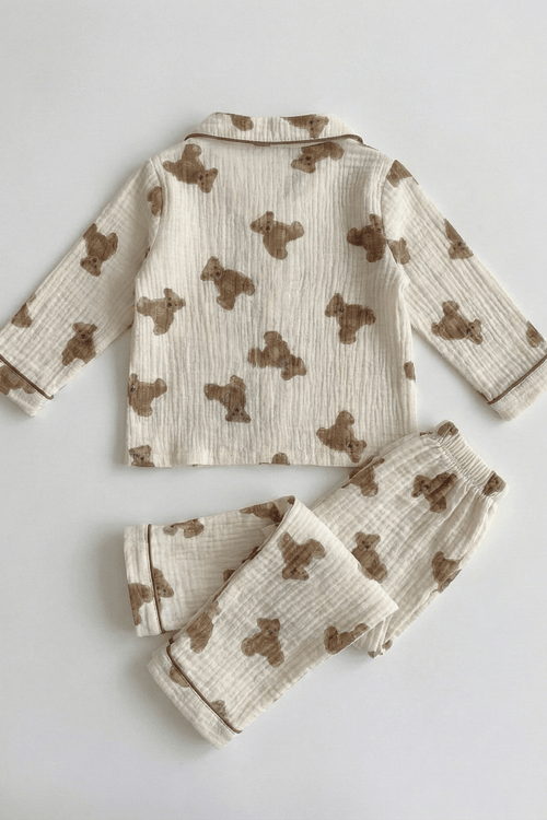 Cozy Bear Pyjamas - PJ Set 100% Cotton