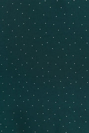 Louche Brigitta Micro Dot Throw On Smock Dress in Green