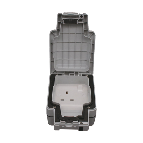Caradok 1G 13A DP Switched Socket IP66