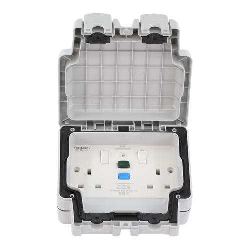 Caradok 2G 13A RCD Switched Socket