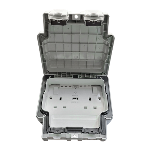 Caradok 2G Wi-Fi Extender Switched Socket USB A IP66