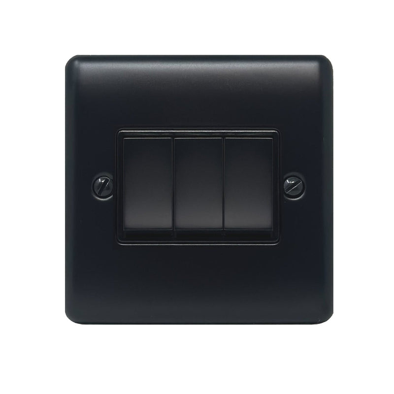 Caradok 3G 2Way 10A Switch Matt Black