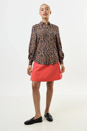Byron Spring Ditsy Shirt - Peach