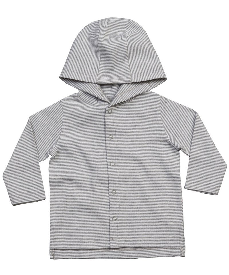 Organic Baby Stripy Hooded Tshirt