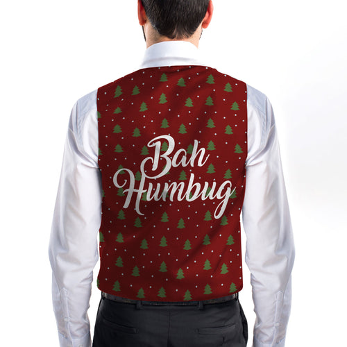 Bah Humbug - Trees - Novelty Costume Fancy Dress Waistcoat ( 4 sizes available )